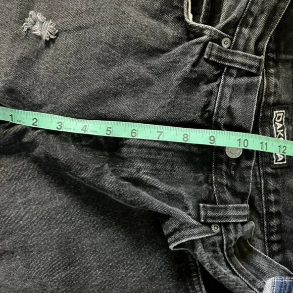 Vintage Dakota Black Straight Leg Distressed Jeans 30x32 - Picture 9 of 9